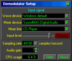 G303 Demodulator Set-up