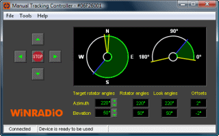 WR-RCU-100 Software Screen Shot